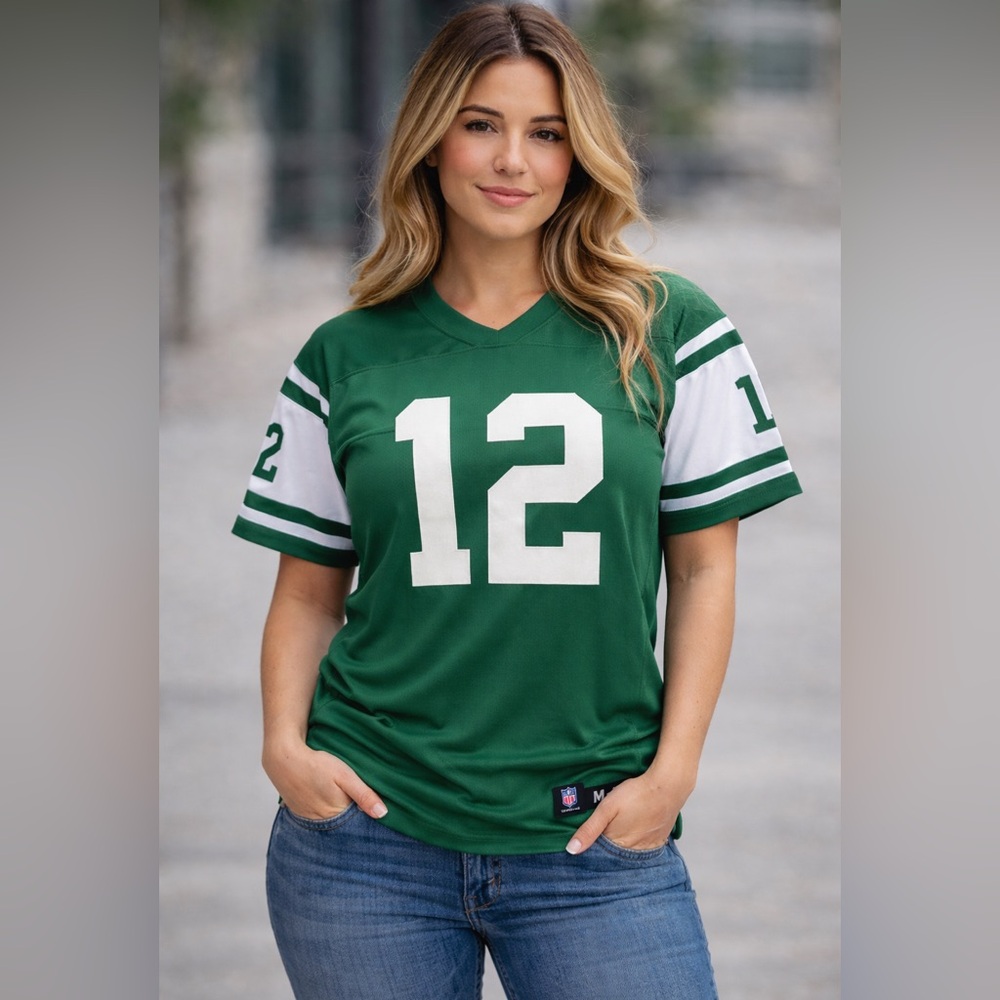 Green and White Men's Jersey